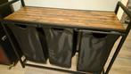 Wasmand met 3 vakken en houten blad, Ophalen, Gebruikt, Overige typen, 50 tot 100 cm