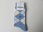 Burlington Covent Garden lichtblauwe ruit sokken 36-41, Kleding | Dames, Sokken en Kniesokken, Blauw, Nieuw, Overige maten