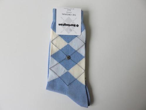 Burlington Covent Garden lichtblauwe ruit sokken 36-41, Kleding | Dames, Sokken en Kousen, Nieuw, Sokken en Kniesokken, Overige maten