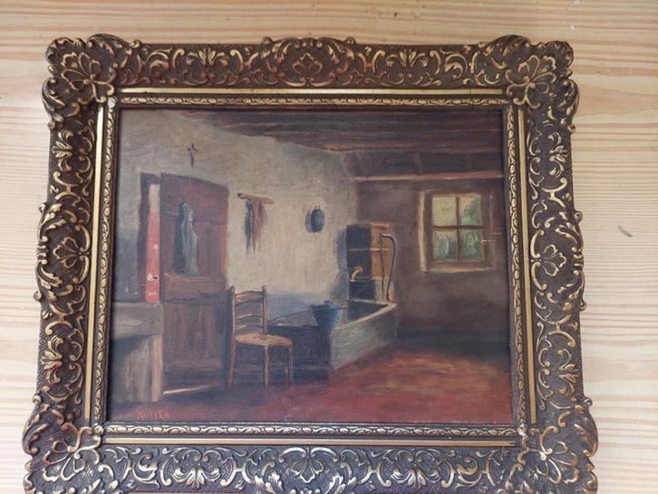 schilderij van Johannes Franciscus Hutten?, Antiek en Kunst, Kunst | Schilderijen | Klassiek, Ophalen