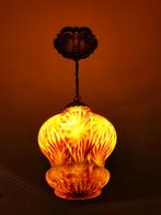 Art nouveau hanglamp paté de verre, Ophalen