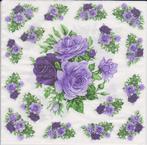 Servetten per stuk, Bloemen 1, Ophalen of Verzenden, Nieuw, Materiaal