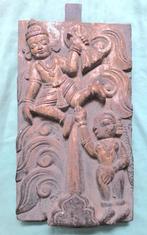 India, houten paneel Shiva en Parvati?, Ophalen of Verzenden