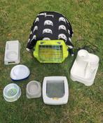 Transportbox, kattenluik, waterfontein, voer- en drinkbakjes, Dieren en Toebehoren, Katten-accessoires, Ophalen of Verzenden, Zo goed als nieuw