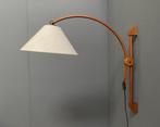 70 jaren NR 2 DOMUS wand lamp TEAK verstelbaar in hoogte, Ophalen, Gebruikt, Overige materialen, Vintage
