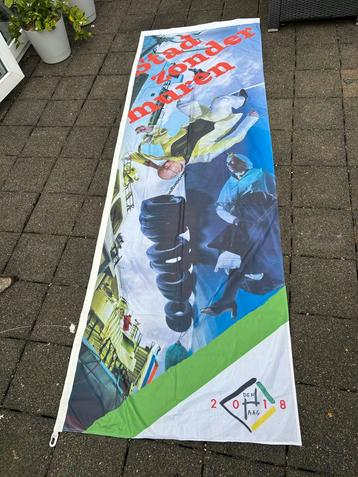 Banner/Vlag Den Haag, stad zonder muren. beschikbaar voor biedingen
