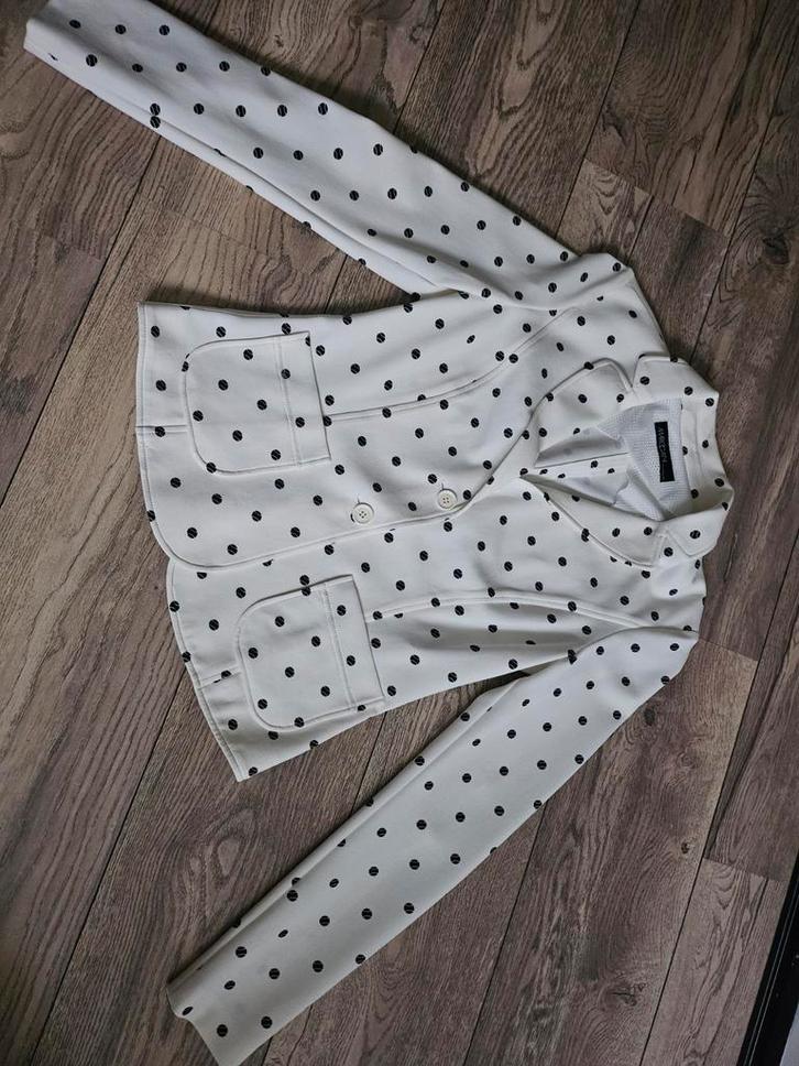 Marc Cain Blazer, Kleding | Dames, Jasjes, Kostuums en Pakken, Nieuw, Jasje, Maat 34 (XS) of kleiner, Wit, Ophalen of Verzenden