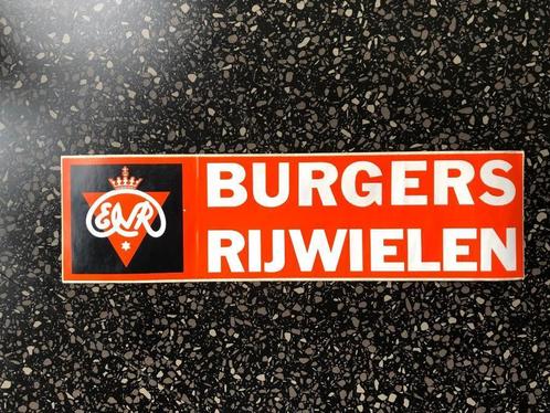 Fraaie BURGERS sticker 40 x 11 cm., Verzamelen, Merken en Reclamevoorwerpen, Gebruikt, Overige typen, Ophalen of Verzenden