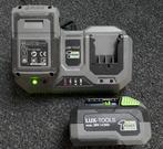 Lux-Tools accu's 2 en 4Ah en lader SLG-20, Ophalen of Verzenden, Zo goed als nieuw, Overige typen