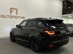 Land Rover Range Rover Sport 5.0 V8 SVR Carbon|Pano|PPF|HUD, Auto's, Land Rover, Automaat, Gebruikt, 3000 kg, Zwart