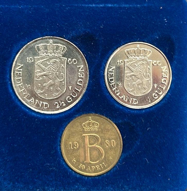 Rijks Munt Set 1980 Juliana Beatrix, Postzegels en Munten, Munten | Nederland, Setje, 2½ gulden, Koningin Beatrix, Ophalen