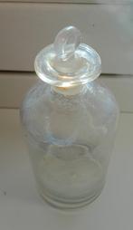 Glazen stopflesje, Antiek en Kunst, Antiek | Glas en Kristal, Ophalen of Verzenden