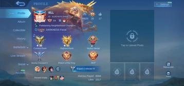 Mobile legends account 152 skins | Mythical Honor beschikbaar voor biedingen