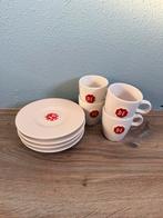 Douwe Egberts Kop en Schotel Set, Huis en Inrichting, Keuken | Servies, Ophalen, Gebruikt, Keramiek, Overige stijlen