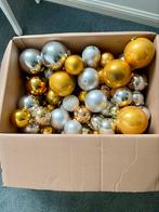 Kerstballen goud/zilver onbreekbaar, Ophalen of Verzenden, Zo goed als nieuw