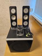 Logitech Z4 Speakerset - Geweldig Geluid!, Ophalen of Verzenden, Gebruikt, Complete surroundset, Overige merken