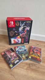 Nintendo Switch OLED Pokemon Scarlet & Violet + 3 Games, Spelcomputers en Games, 1 speler, Eén computer, Zo goed als nieuw, Vanaf 7 jaar