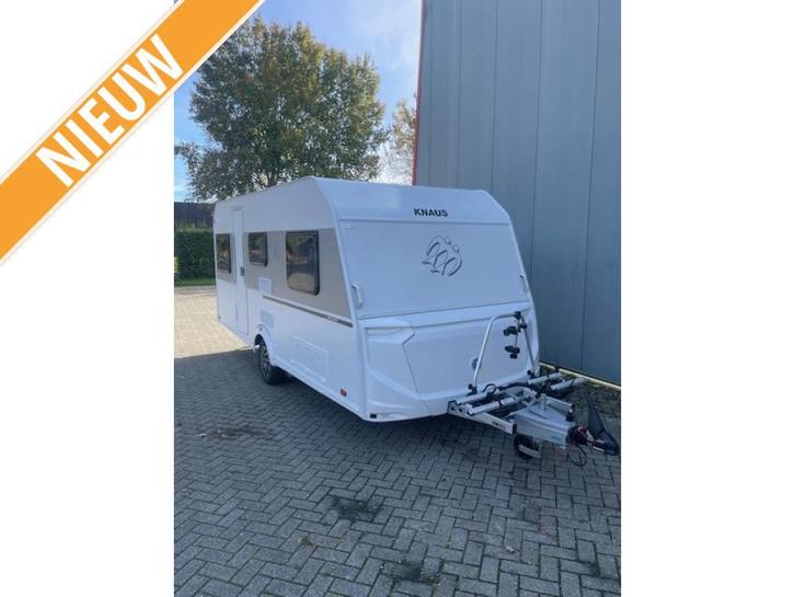 Knaus Sport 460 EU Mover, Fietsenrek, Caravans en Kamperen, Caravans, Bedrijf, tot en met 4, 1000 - 1250 kg, Standaardzit, Knaus