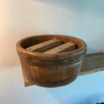 Antieke Kaasmal - Houten Vat - 35cm Rond - 18cm Hoogte, Antiek en Kunst, Ophalen of Verzenden