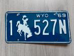 Kentekenplaat 1969 Wyoming USA Nummerplaat Nummerbord, Ophalen of Verzenden, Gebruikt, Auto's