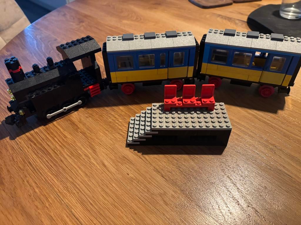 LEGO 7710 & 7865 Trein Set - vintage 1980, Ophalen of Verzenden, Gebruikt, Complete set, Lego