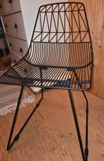 Beliani Harlan draadstoel zwart igst, Huis en Inrichting, Stoelen, Ophalen, Overige materialen, Zwart, Zo goed als nieuw