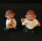 Vintage 2 Stuks Spaanse adobe miniatuur mod beeldje keramiek, Verzenden, Zo goed als nieuw, Mens