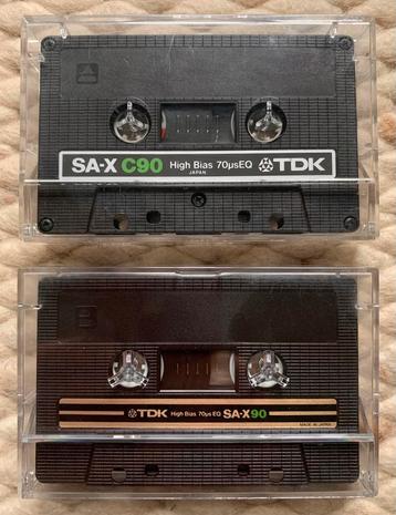 TDK SA-X90 JAPAN cassettebandjes SA-X 90 SAX90 SAX cassettes beschikbaar voor biedingen