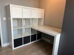 Ikea Kallax buro en kast wit, Ophalen, Gebruikt