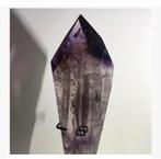 Amethyst Maraba, 18 cm, 275 gr. In antieke houten houder, Ophalen of Verzenden, Mineraal