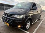 VW Transporter 2.0 140pk 2013 DSG L2H1 Marge dubbel cabine, Auto's, Euro 5, Zwart, 4 cilinders, 1905 kg