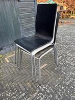 Gratis Ikea stapelstoel, Huis en Inrichting, Stoelen, Ophalen, Gebruikt, Twee, Zwart