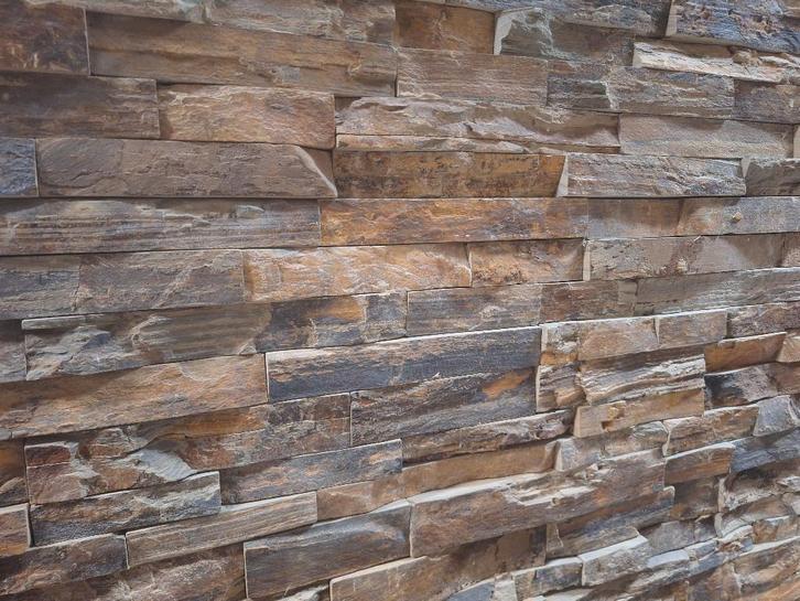 breukruwe wandbekleding Rusty Slate Splitface, Tuin en Terras, Grind, Keien en Split, Nieuw, Split, Ophalen