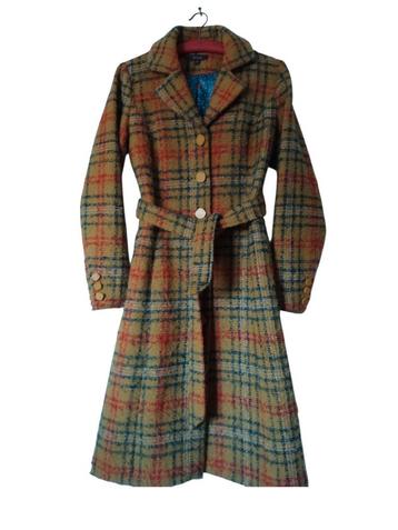 Vintage wollen trenchcoat King louie  maat S  beschikbaar voor biedingen