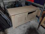 Houten TV-meubel / Dressoir, Ophalen, Eikenhout, 100 tot 150 cm, Zo goed als nieuw