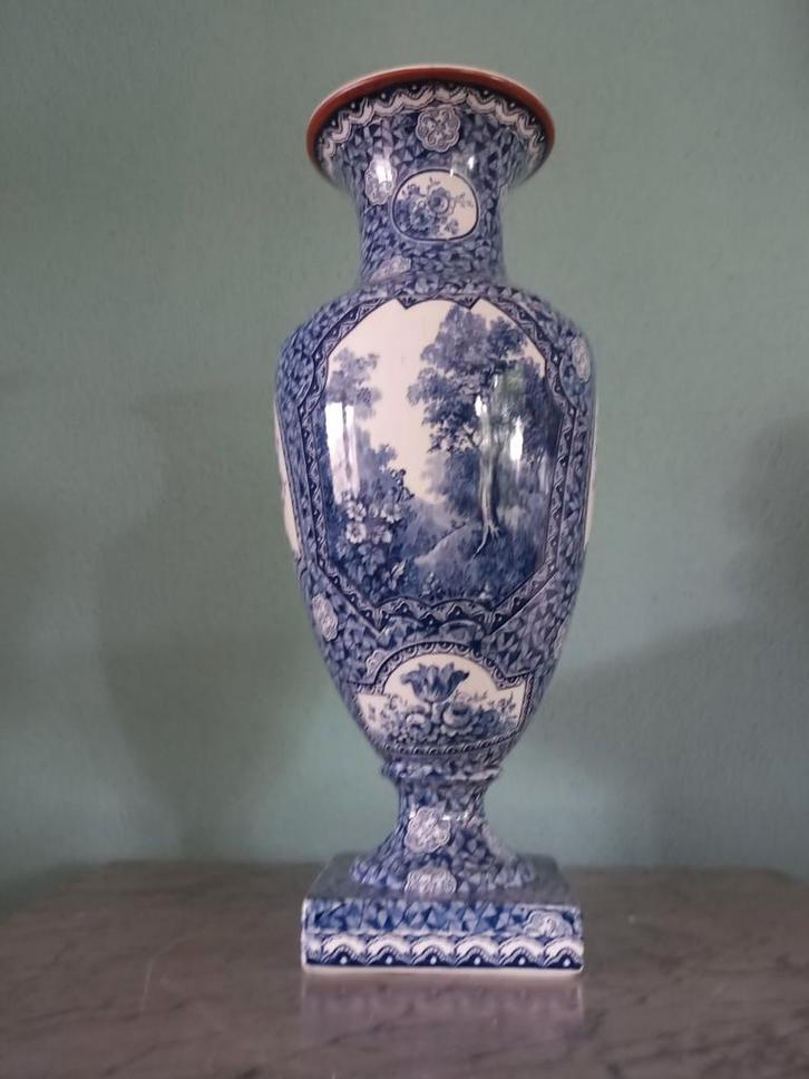 Villeroy en boch kingsize vaas met het decor flamand, Antiek en Kunst, Antiek | Vazen, Ophalen of Verzenden
