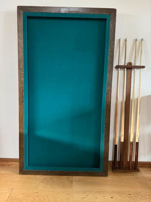 Fraai tafelbiljart incl accessoires, Sport en Fitness, Biljarten en Poolen, Gebruikt, Biljarttafel, Ophalen
