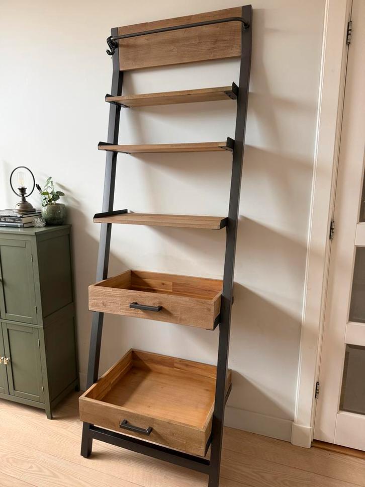 Houten opbergkast, Huis en Inrichting, Kasten | Wandmeubels, Zo goed als nieuw, Ophalen