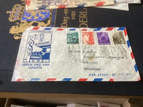 No2247 Suriname E1 1e dag  gelopen Heb ook van Nederland jaa, Postzegels en Munten, Postzegels | Eerstedagenveloppen, Beschreven