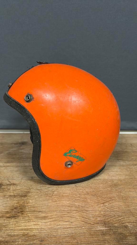 Antieke EUROCAP bromfiets helm. Jaren 80s., Fietsen en Brommers, Brommerhelmen, Gebruikt, Ophalen of Verzenden