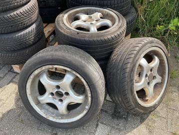 Autobanden en velgen, 4 stuks per set, diverse merken beschikbaar voor biedingen