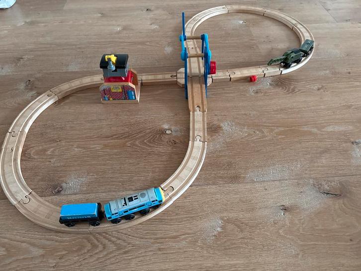 Thomas de Trein Houten Treinbaan, Kinderen en Baby's, Speelgoed | Overig, Zo goed als nieuw, Jongen of Meisje, Ophalen