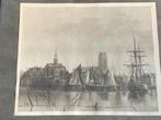 gedetailleerde tekening van Dordrechtse haven, Ophalen of Verzenden