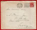 Envelop uit A'dam naar Enkhuizen - 1918 (pst.Amsterdam), Postzegels en Munten, Brieven en Enveloppen | Nederland, Ophalen of Verzenden