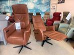 Als nieuw !Set sta op stoel + relaxfauteuil gratis bezorgd, Verzenden, Zo goed als nieuw, Leer