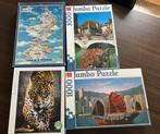 4x Puzzel 1000 stukjes, Ophalen of Verzenden, 500 t/m 1500 stukjes, Zo goed als nieuw