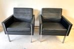 2 leder Giroflex lounge chairs ontworpen door Martin Stoll, Ophalen of Verzenden, Zo goed als nieuw, 50 tot 75 cm, Leer