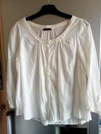 Leuke wijde witte blouse, maat L, zgan, Kleding | Dames, Blouses en Tunieken, Maat 42/44 (L), Ophalen of Verzenden, Zo goed als nieuw