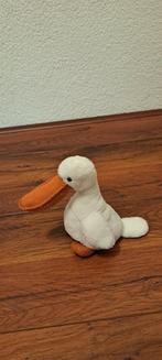 Pelikaan knuffel 16 cm. Mist 1 oogje., Ophalen of Verzenden, Zo goed als nieuw, Overige typen