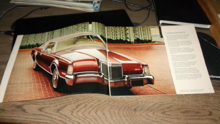 ZELDZAME USA Folder  LINCOLN - MERCURY  1973, Boeken, Auto's | Folders en Tijdschriften, Nieuw, Overige merken, Verzenden